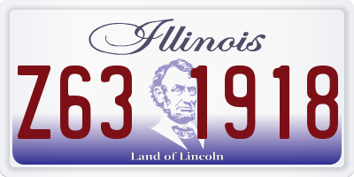 IL license plate Z631918