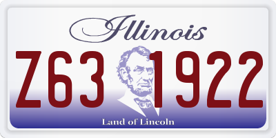 IL license plate Z631922