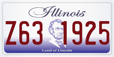IL license plate Z631925