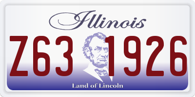 IL license plate Z631926