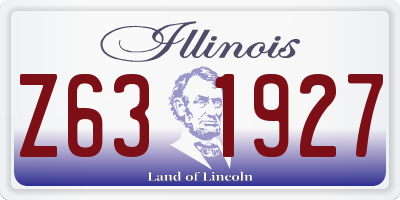 IL license plate Z631927