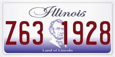IL license plate Z631928