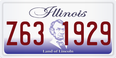 IL license plate Z631929