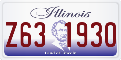 IL license plate Z631930