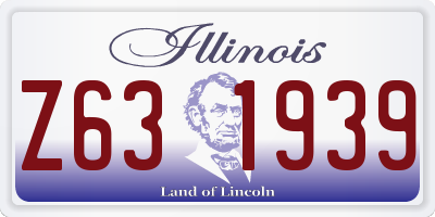 IL license plate Z631939