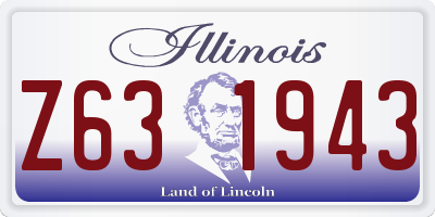 IL license plate Z631943