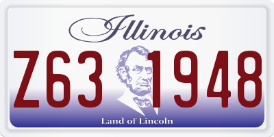 IL license plate Z631948