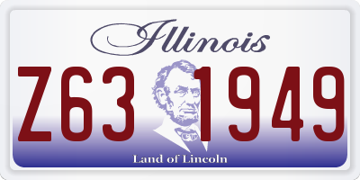 IL license plate Z631949