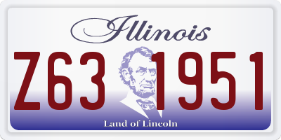 IL license plate Z631951