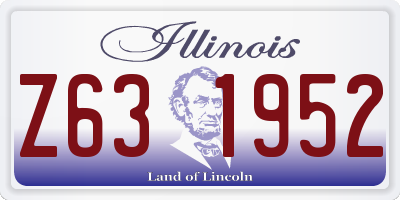 IL license plate Z631952