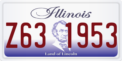 IL license plate Z631953