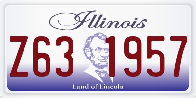 IL license plate Z631957