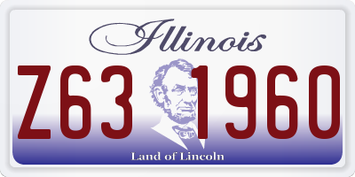 IL license plate Z631960