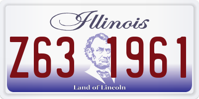 IL license plate Z631961