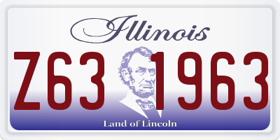 IL license plate Z631963