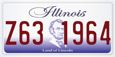 IL license plate Z631964