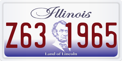 IL license plate Z631965