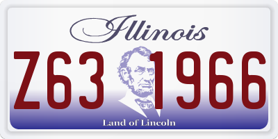 IL license plate Z631966