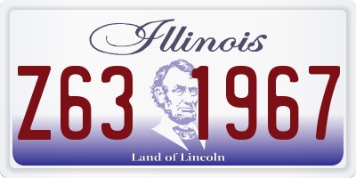 IL license plate Z631967