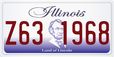 IL license plate Z631968