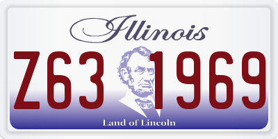 IL license plate Z631969