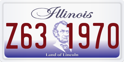 IL license plate Z631970