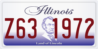 IL license plate Z631972