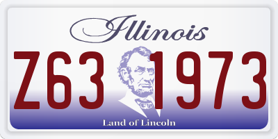 IL license plate Z631973