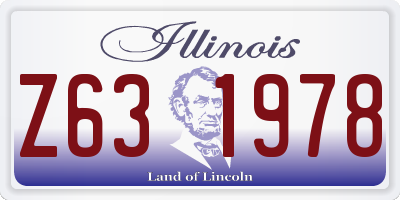 IL license plate Z631978