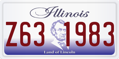 IL license plate Z631983