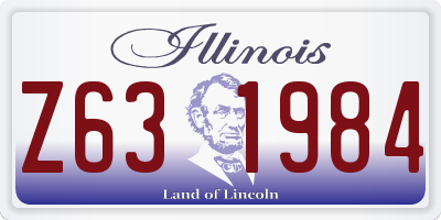 IL license plate Z631984