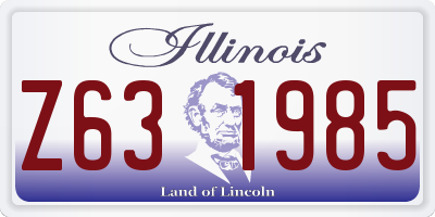 IL license plate Z631985