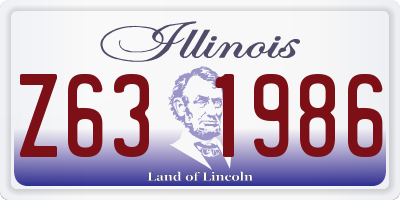 IL license plate Z631986
