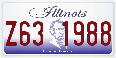 IL license plate Z631988