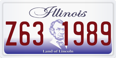 IL license plate Z631989