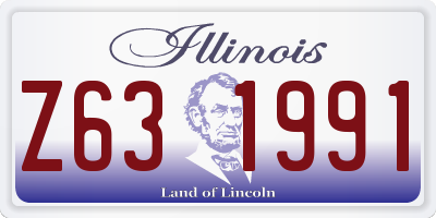 IL license plate Z631991
