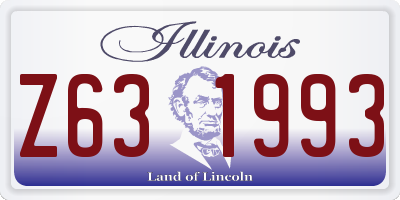 IL license plate Z631993