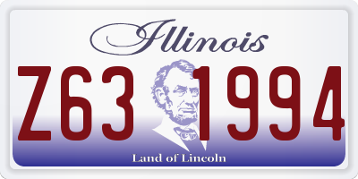 IL license plate Z631994