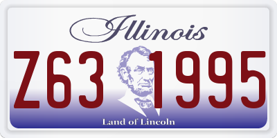 IL license plate Z631995