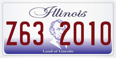 IL license plate Z632010