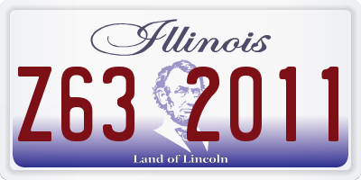 IL license plate Z632011