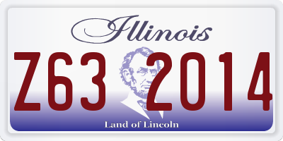 IL license plate Z632014