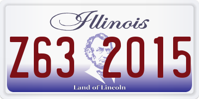 IL license plate Z632015