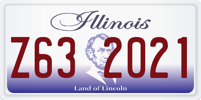 IL license plate Z632021