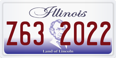 IL license plate Z632022