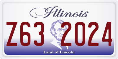 IL license plate Z632024
