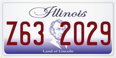 IL license plate Z632029