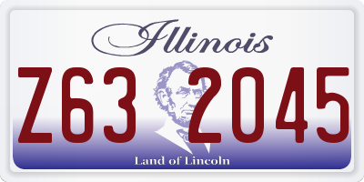 IL license plate Z632045