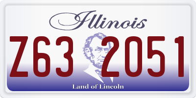 IL license plate Z632051