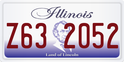 IL license plate Z632052